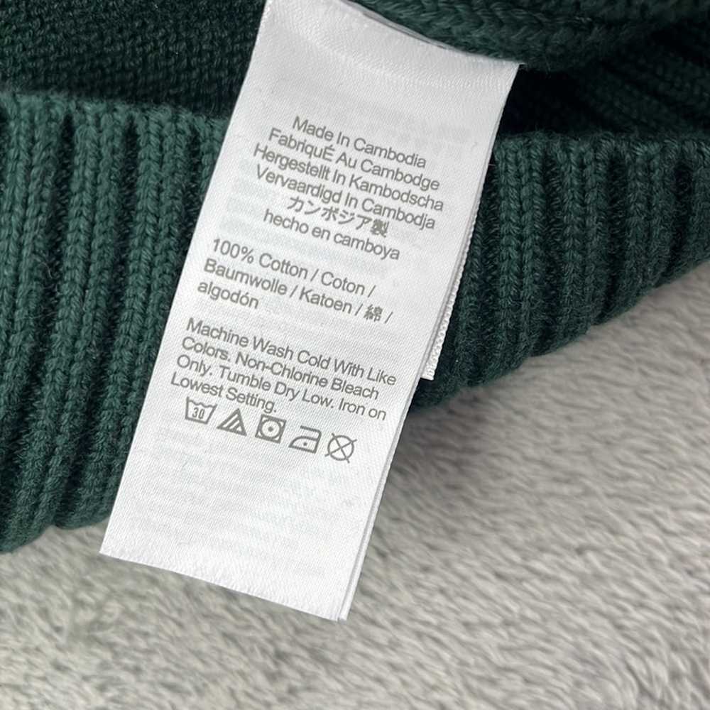 J Crew S Green 100% Cotton Crew Knit Men's Sweater - image 5