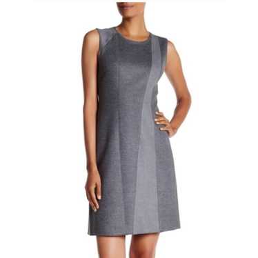 Elie Tahari Colorblock Sleeveless Shift Dress Gra… - image 1