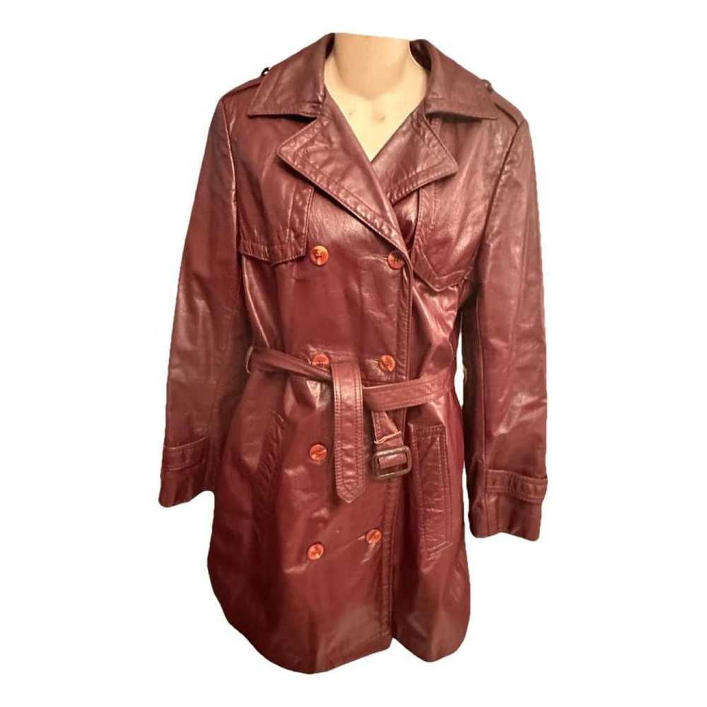 Non Signé / Unsigned Leather coat - image 1