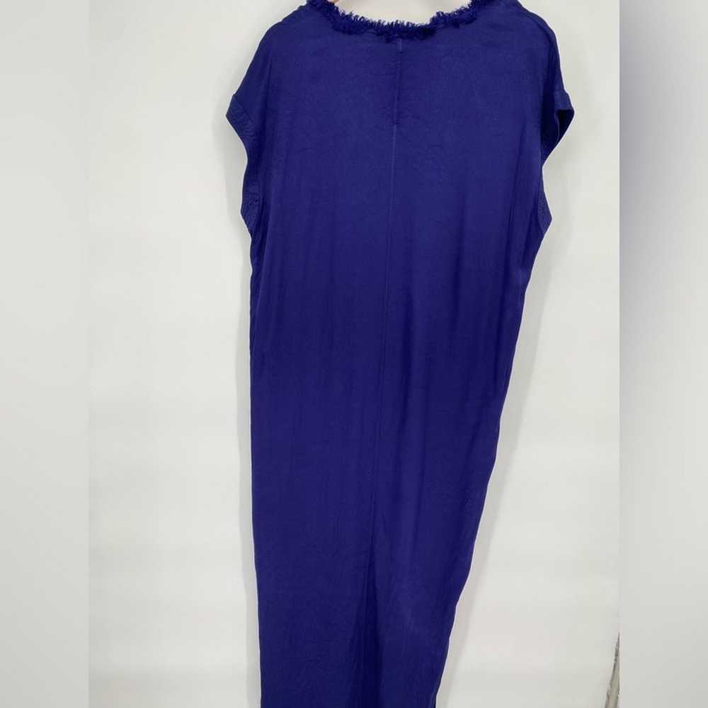 Raquel Allegra Dress Maxi Purple Blue Cap Sleeve … - image 2