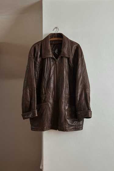 1990's CHOCOLATE HERITAGE SOFT LEATHER JACKET