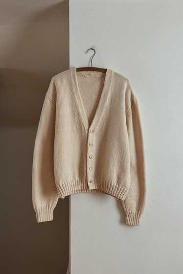 1960's THICK WOOL KNIT CARDIGAN