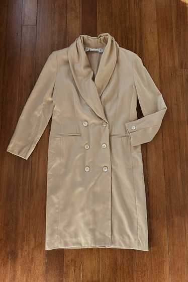 1990's PURE WOOL CAMEL BLAZER DRESS | SIZE M