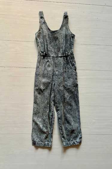 Vintage Acid Wash Cropped Overalls Selected by Atl