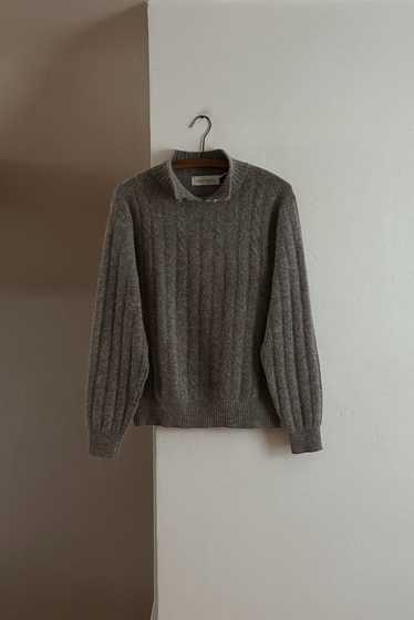 1980's LAMBSWOOL + ANGORA RIB KNIT JUMPER