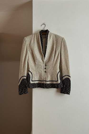 1980's TWEED PEPLUM BLAZER