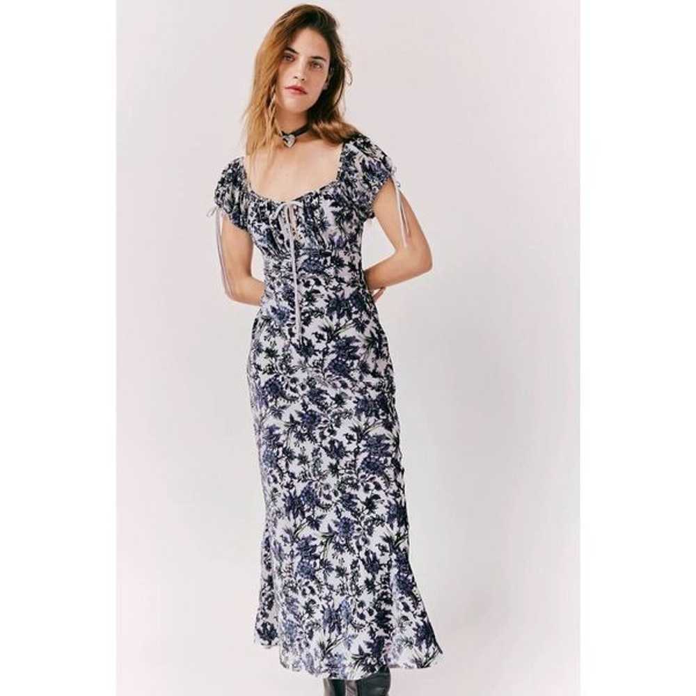 NWT Free People Fawna Floral Burnout Midi Dress S… - image 4