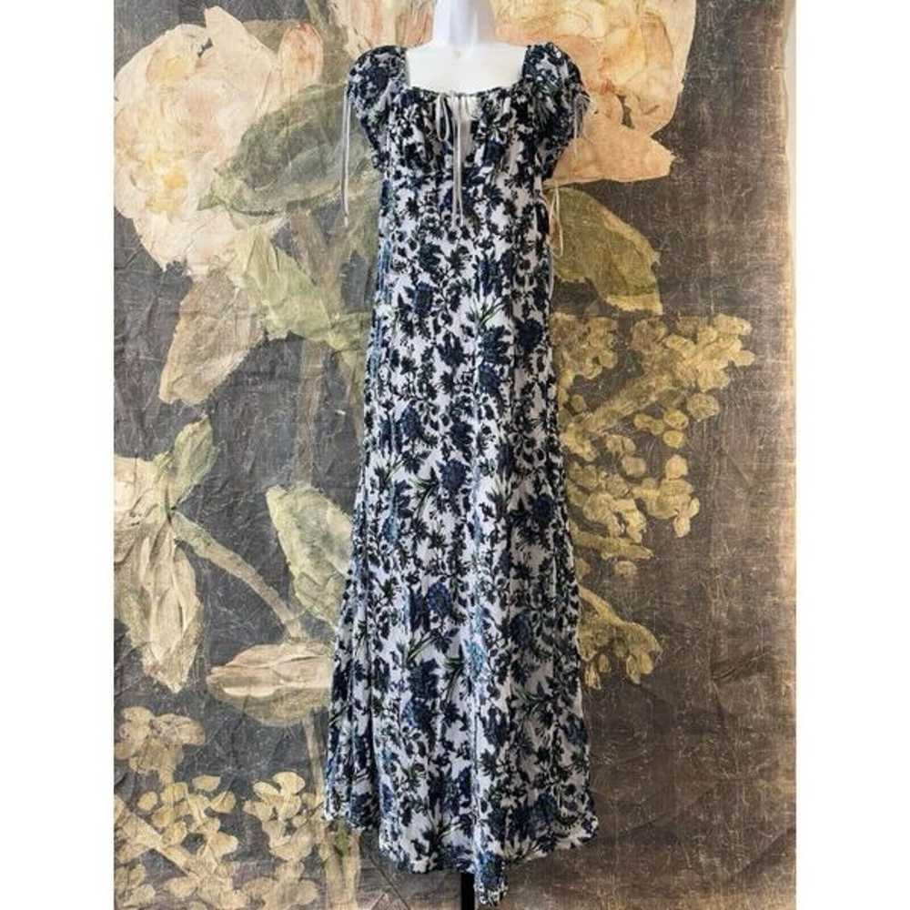 NWT Free People Fawna Floral Burnout Midi Dress S… - image 5