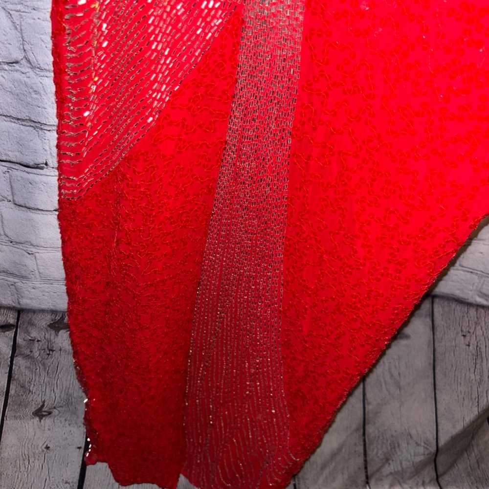 Vintage Las Vegas Alyce Designs Red Sequin Evenin… - image 4