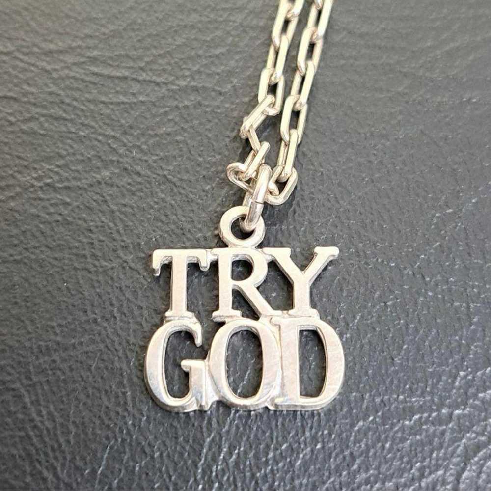 Tiffany Necklace TRY GOD 1970s Vintage 925 Silver - image 2