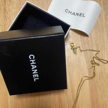 CHANEL♡ Rare ♡ CC Logo Necklace * Gold - image 1