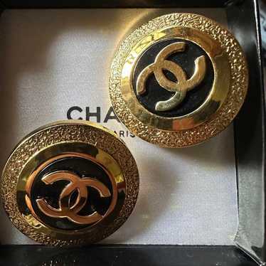 CHANEL Vintage Coco Mark Earrings