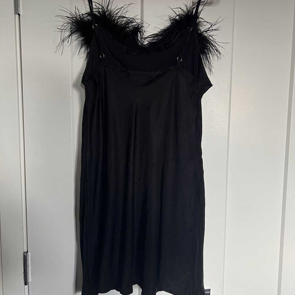 Sleeper Boheme Mini Slip Dress with Feathers feat… - image 4