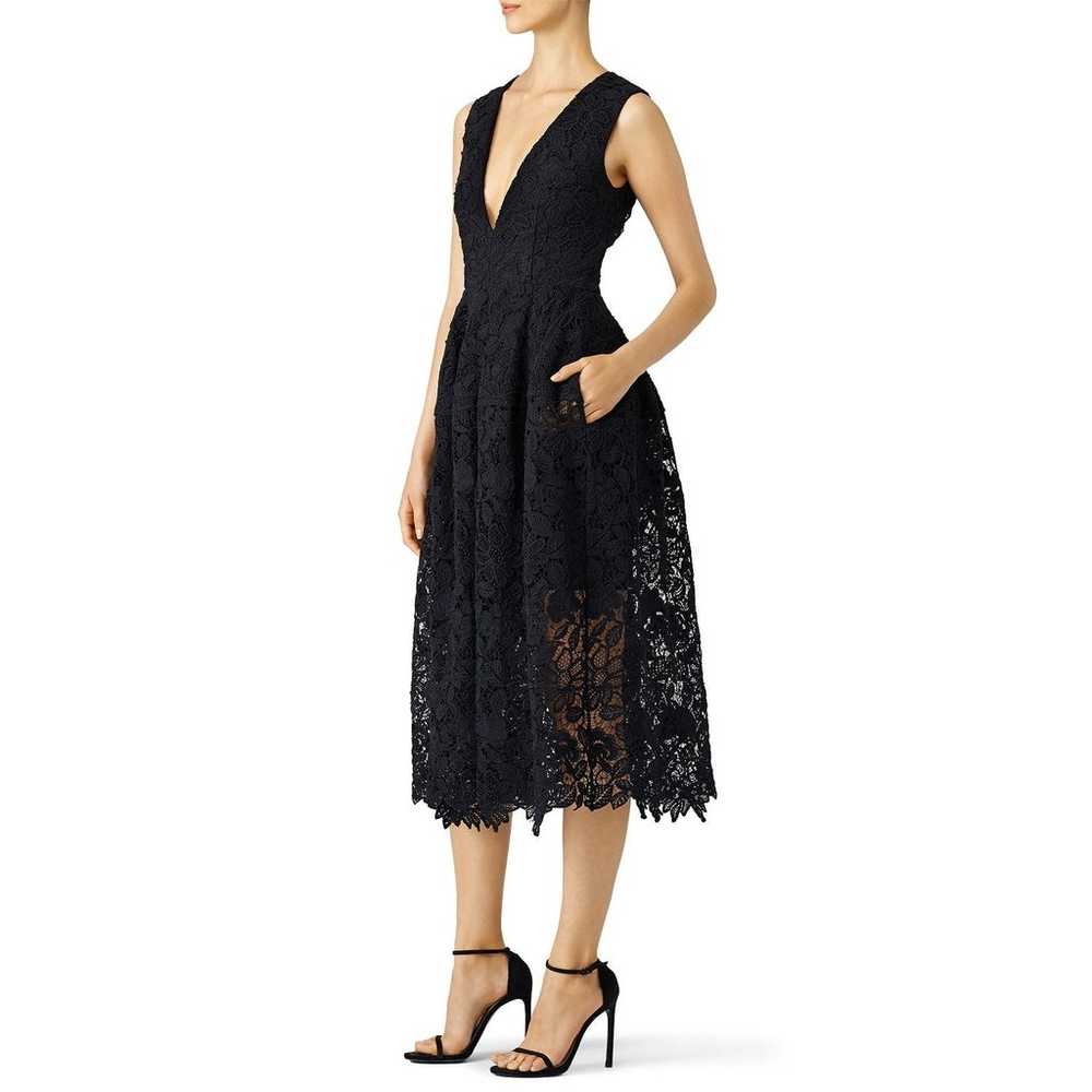 Nicholas Black Mosaic Lace Ball Sleeveless V-Neck… - image 3