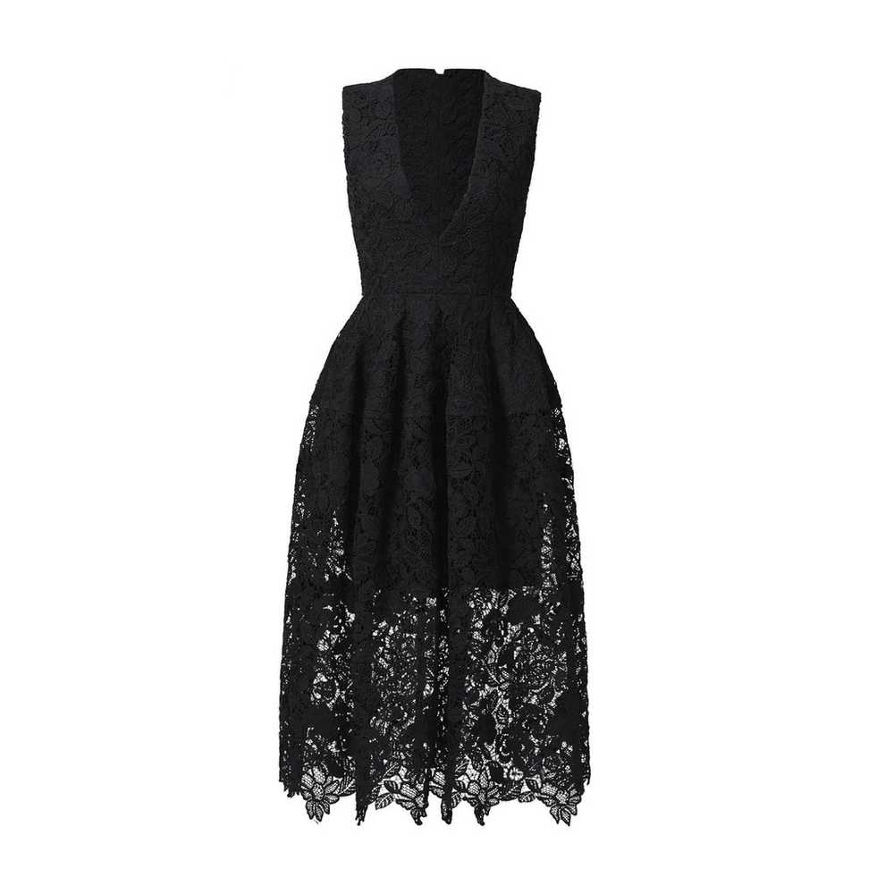 Nicholas Black Mosaic Lace Ball Sleeveless V-Neck… - image 5