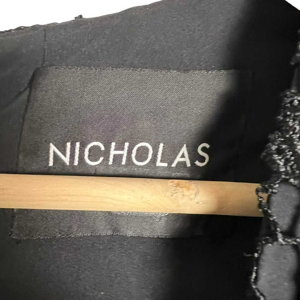 Nicholas Black Mosaic Lace Ball Sleeveless V-Neck… - image 7