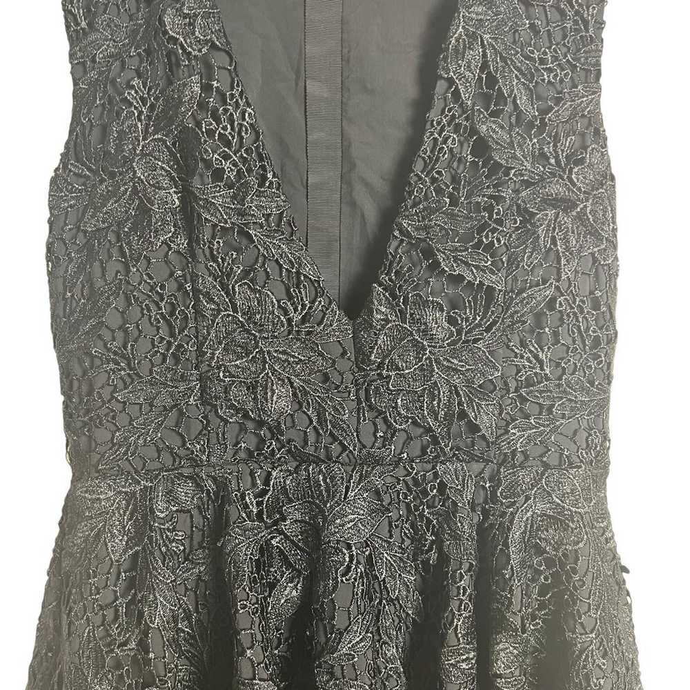 Nicholas Black Mosaic Lace Ball Sleeveless V-Neck… - image 9