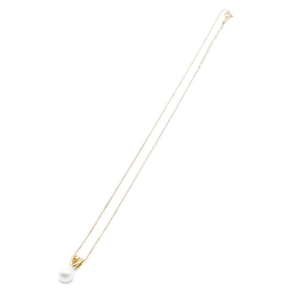 [Used in Japan Necklace] Tasaki K18 0.01 Pearl Di… - image 3