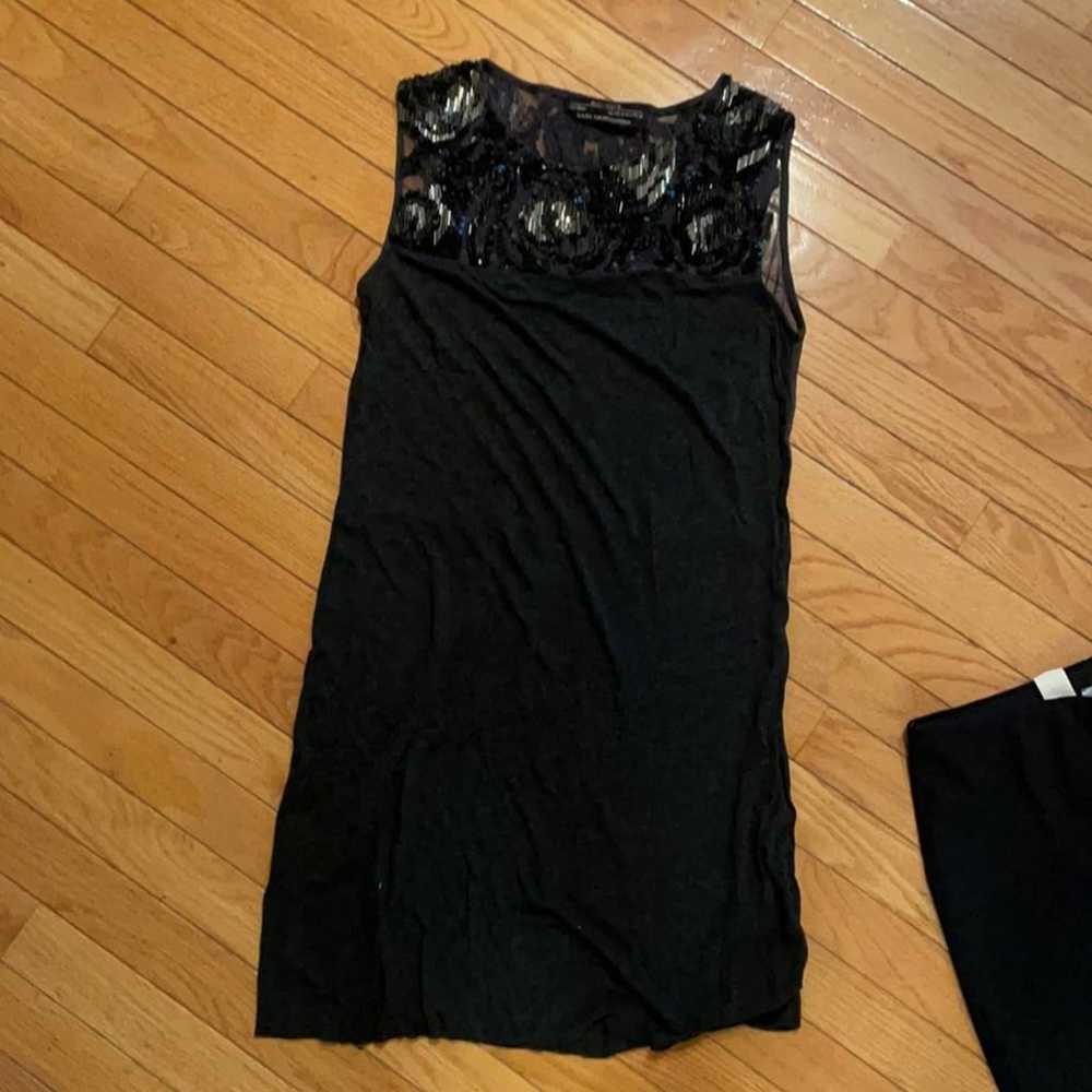 All Saints little black dress lace sheer back 6 - image 4