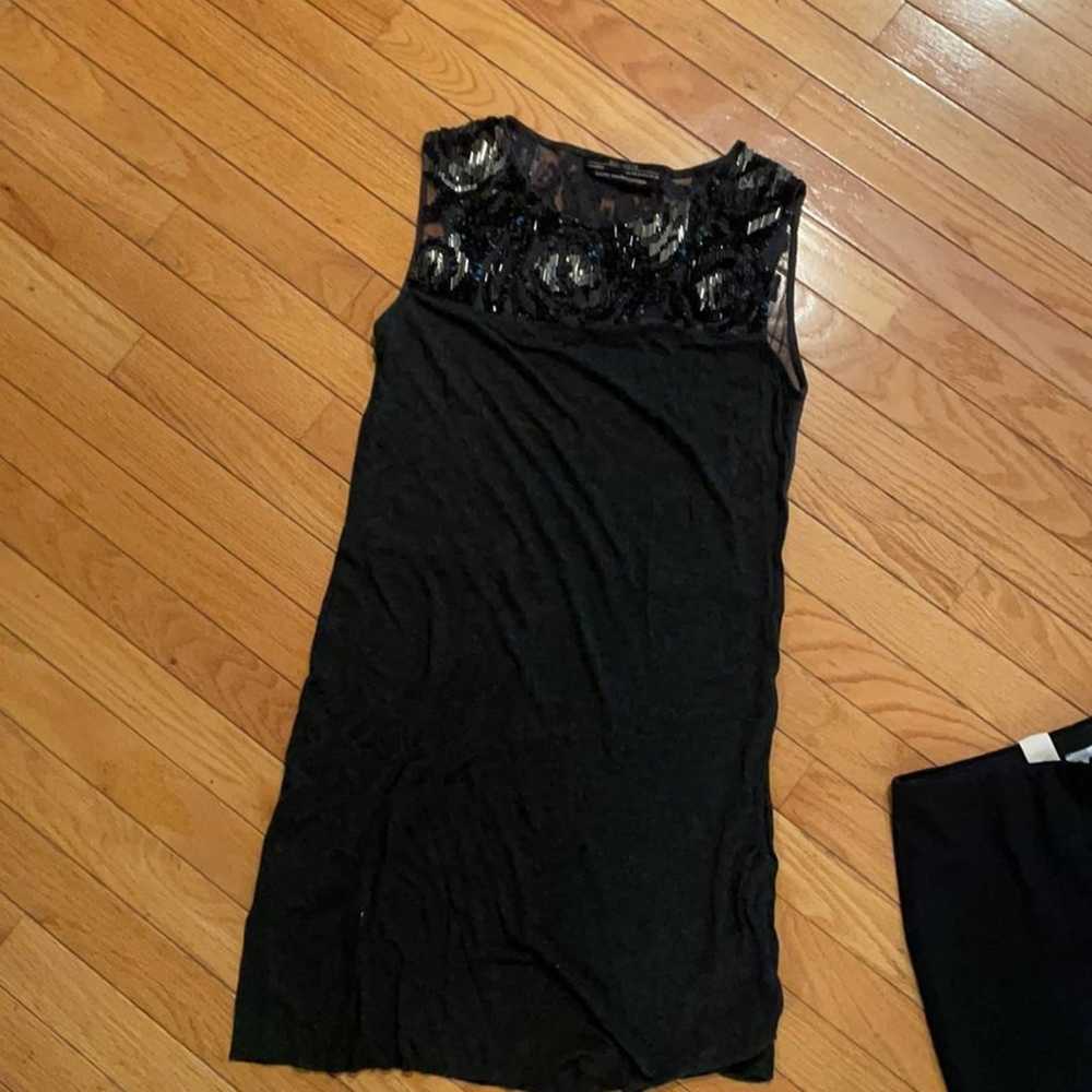 All Saints little black dress lace sheer back 6 - image 7