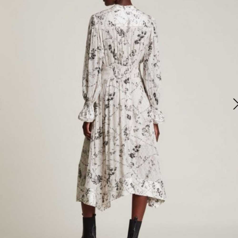 Allsaints Alisa Freya Floral Silk Blend Midi Dres… - image 8