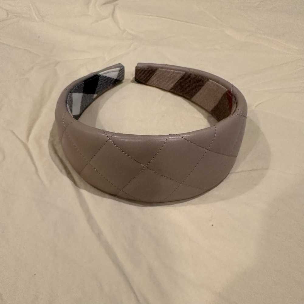 Vintage Burberry quilted leather headband - image 2