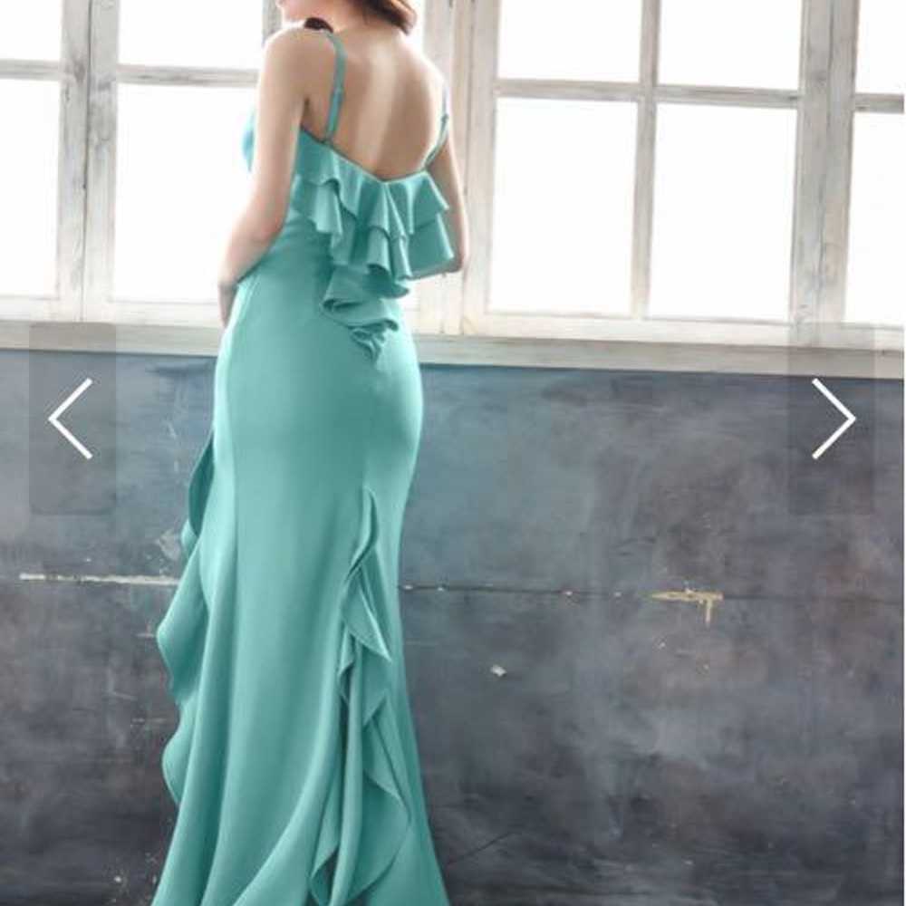 SUGER Mint Green Frill Back Dress - image 3