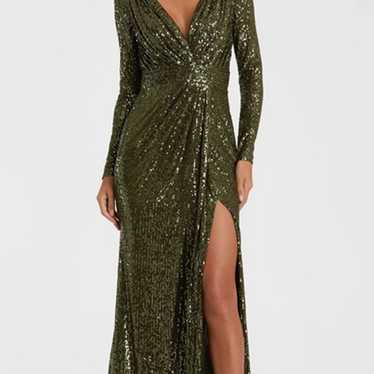 Mac Duggal sequin evening gown