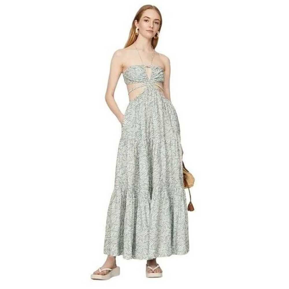 Jonathan Simkhai Laurel Palm Leaf Maxi in Green S… - image 11