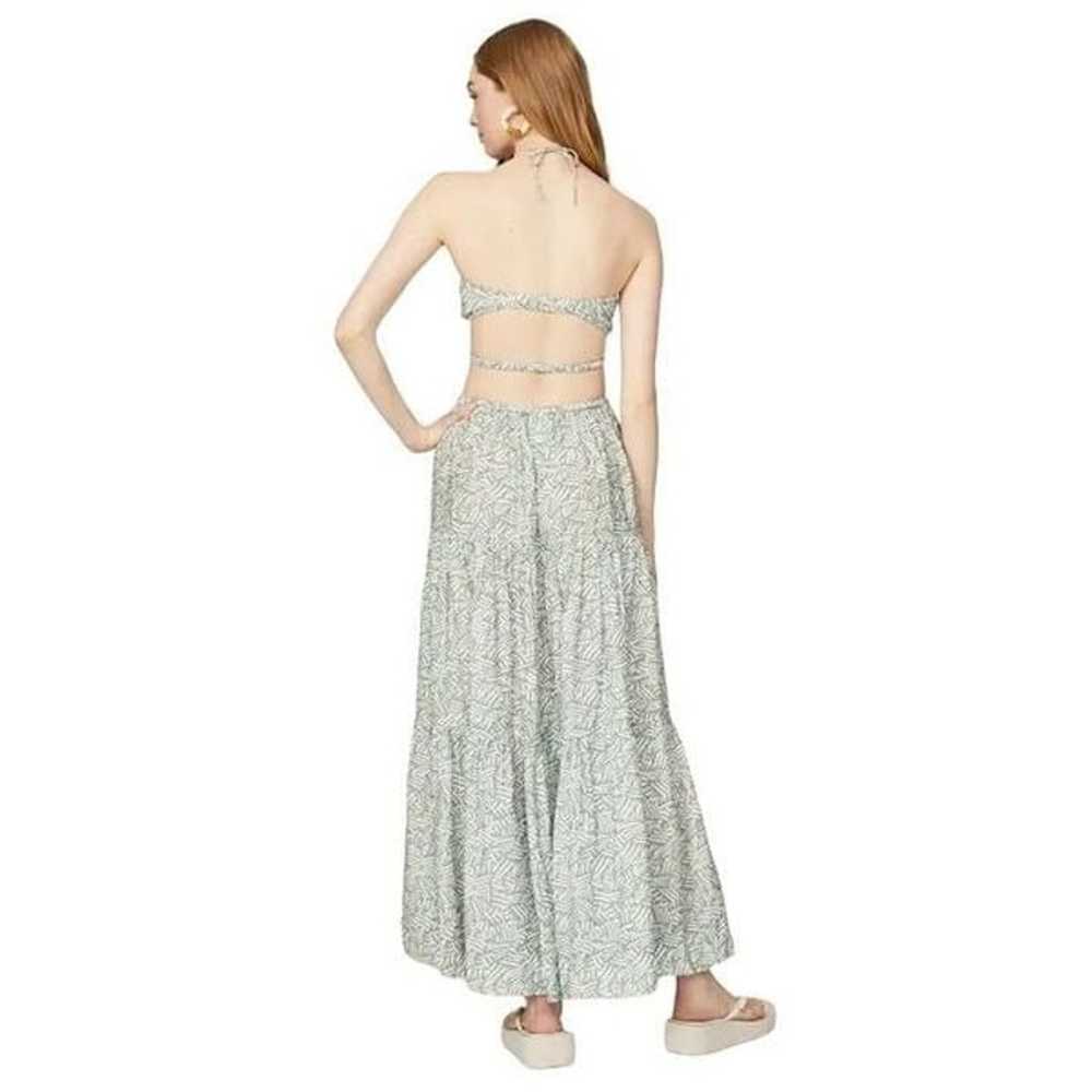 Jonathan Simkhai Laurel Palm Leaf Maxi in Green S… - image 12