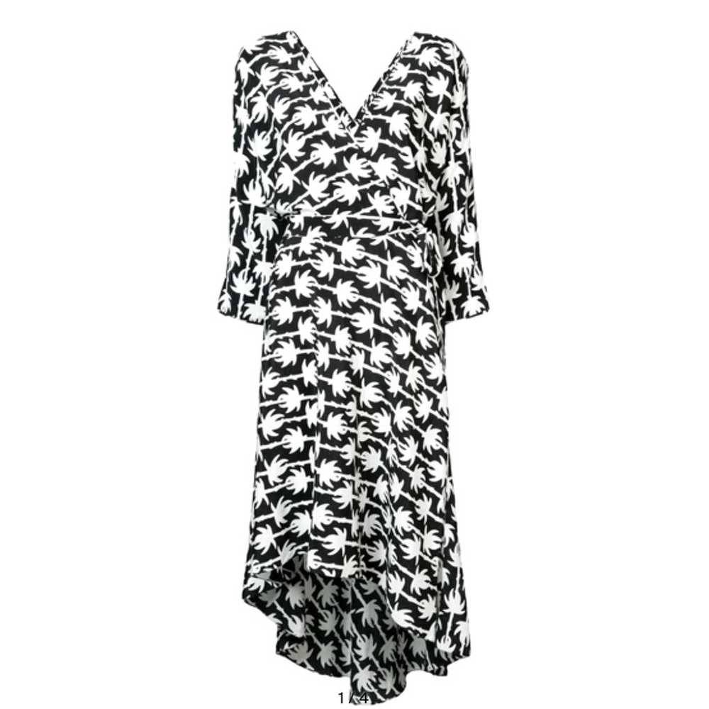 NEW! Diane Von Furstenberg M Eloise SILK Wrap PAL… - image 11