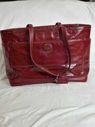 バッグ OLD COACH Large tote bag RED Coach red large tote - Gem
