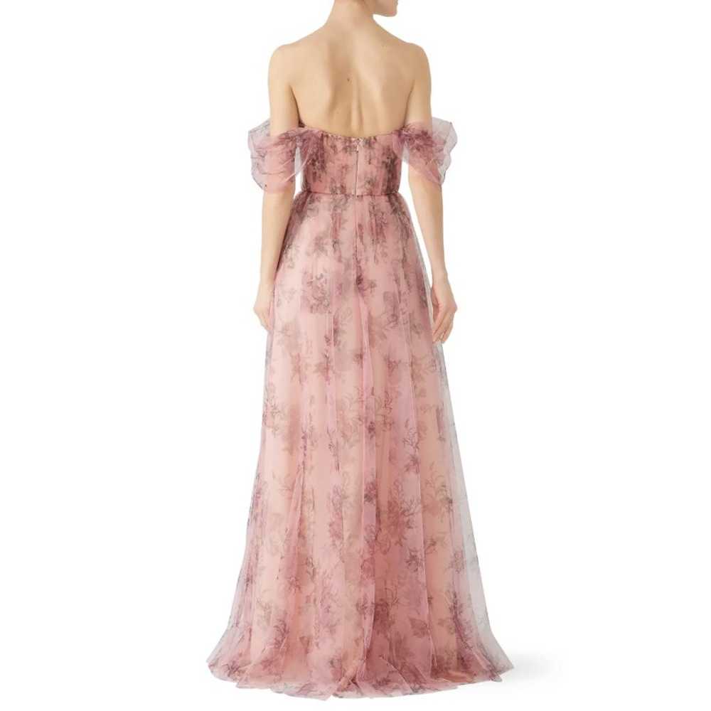 Marchesa Notte Bridesmaid Pink Floral Pleated Tul… - image 2