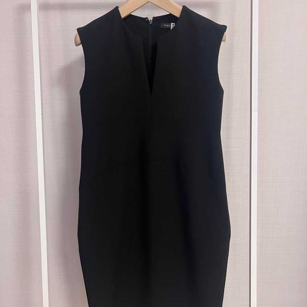 Yoko Chan 38 Slit Line Dress - Black - image 1