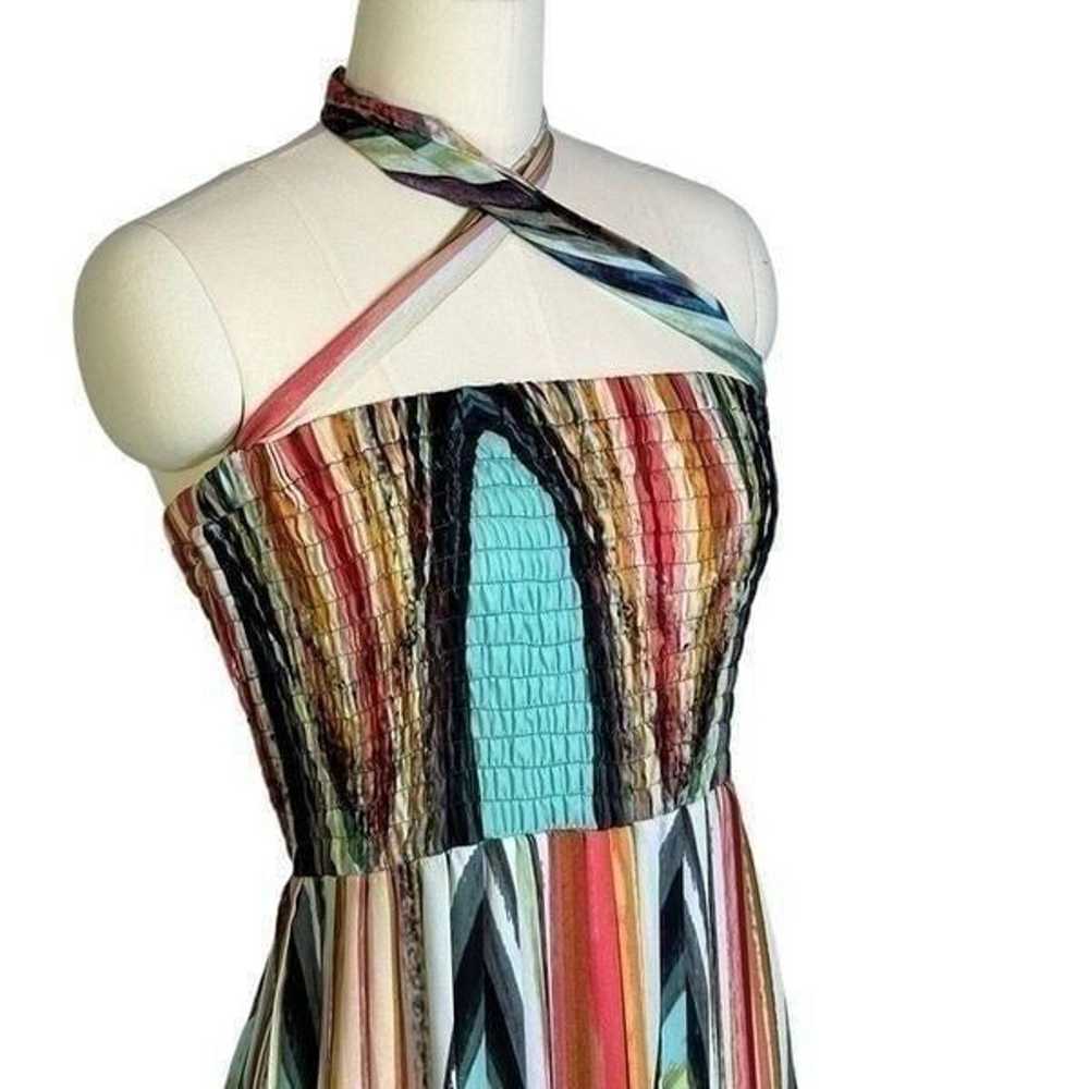 Anthropologie Beatrice B Pleated Smocked Halter M… - image 6