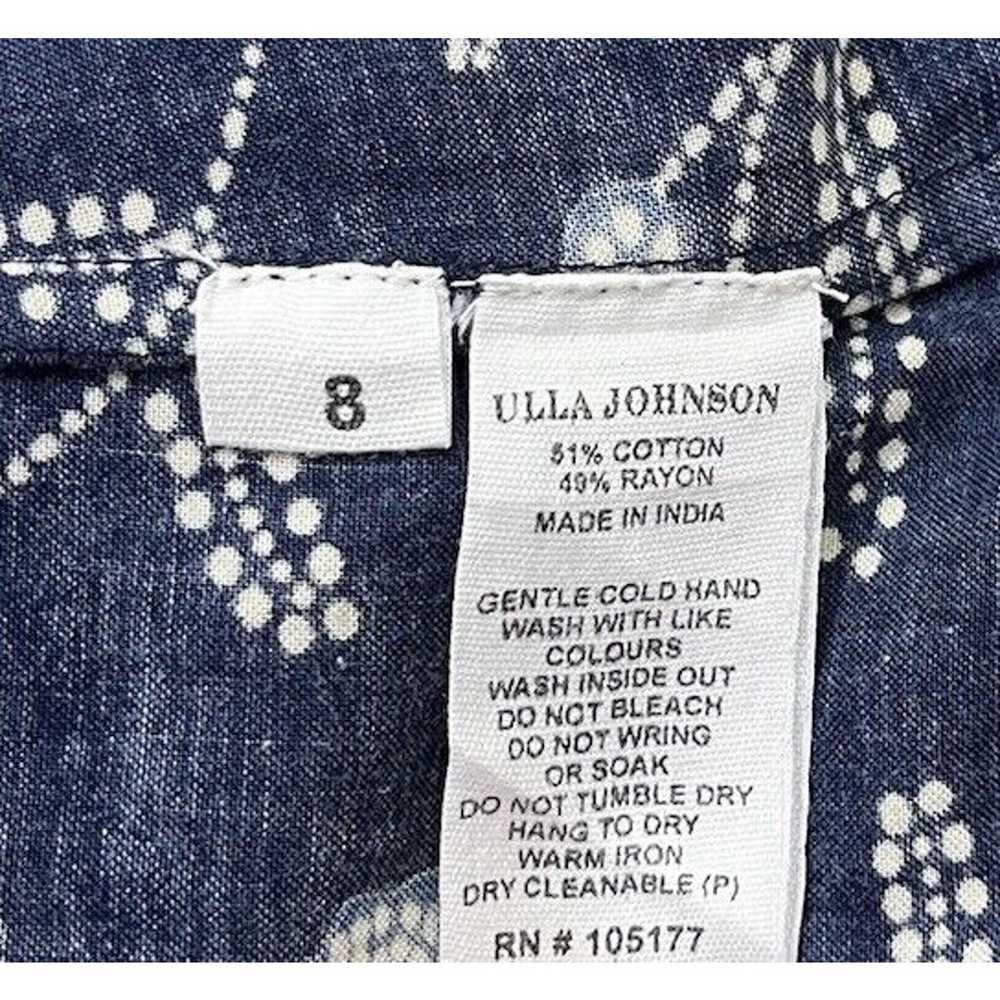 Ulla Johnson Iona Midi Dress Indigo Blue 3/4 Ball… - image 10