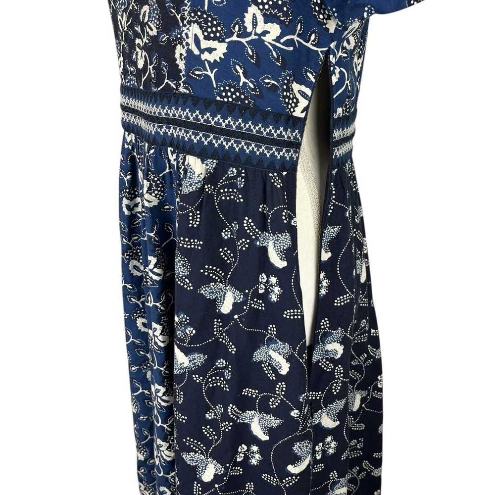 Ulla Johnson Iona Midi Dress Indigo Blue 3/4 Ball… - image 8