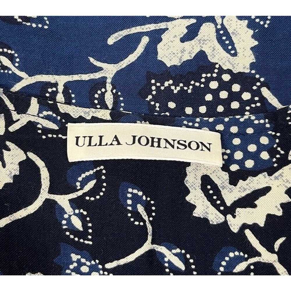 Ulla Johnson Iona Midi Dress Indigo Blue 3/4 Ball… - image 9