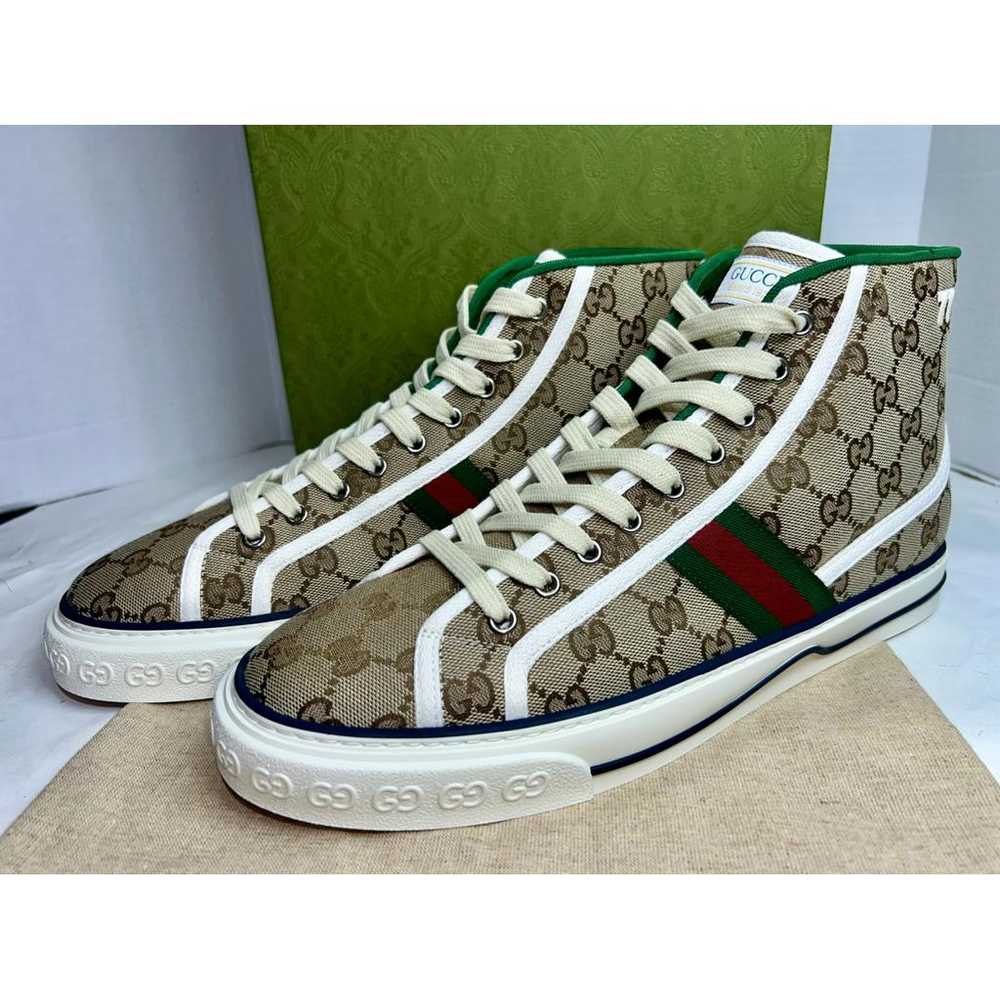 Gucci Tennis 1977 cloth high trainers - image 5