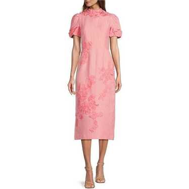 Antonio Melani Willow Pink Floral Applique Mock N… - image 1