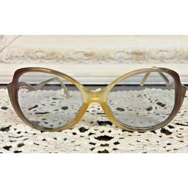 Vintage Large Frame Eyeglasses Oversized Retro Fa… - image 1