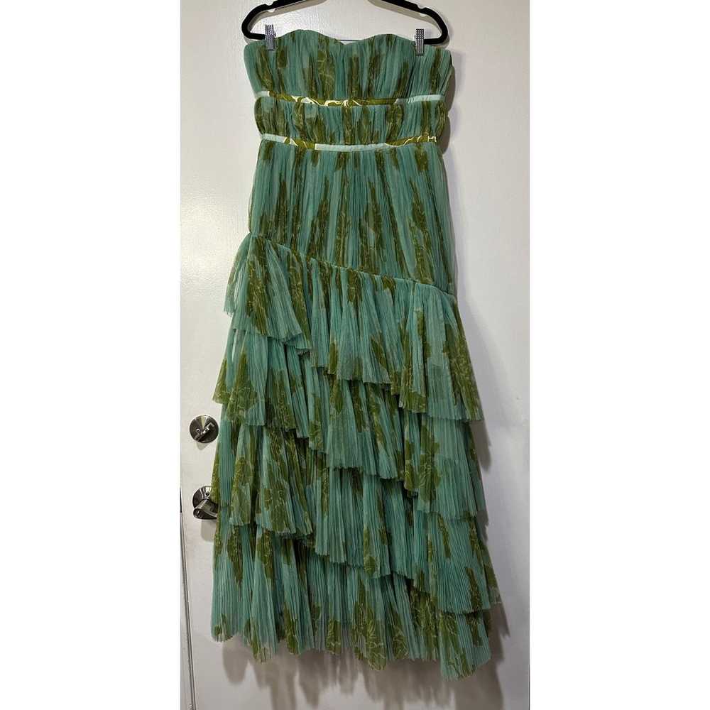 Hutch Lanza Strapless Tiered Ruffle Maxi Dress 6 … - image 2