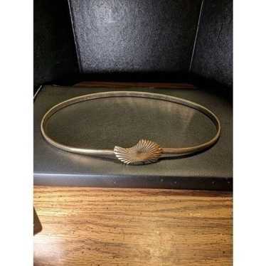 Vintage gold tone metal belt