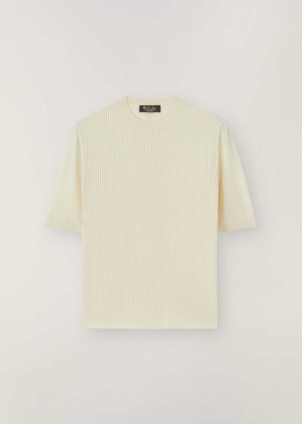 Loro Piana o1srvl11e0125 Short- Sleeved Roundneck… - image 1