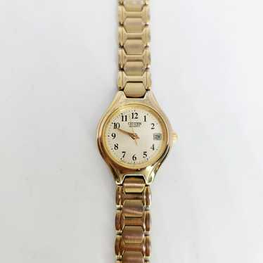 Vintage Citizen 1012 S011523 Quartz Gold Tone Jap… - image 1