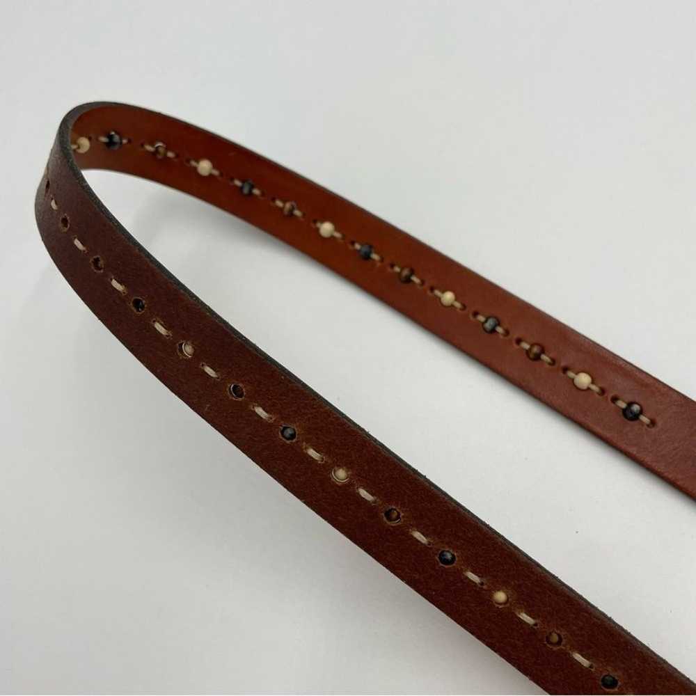 Vintage Nordstrom Leather Belt Beaded Size Small … - image 5