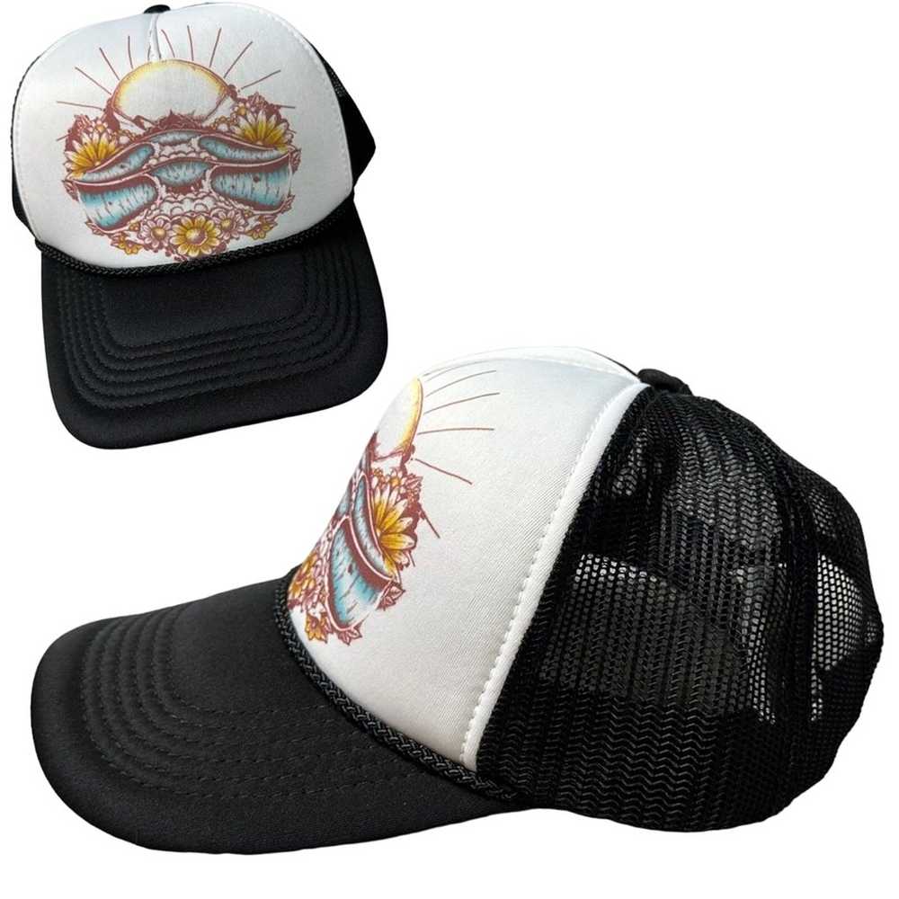 O’Neill Trucker Hat Festival Lotus Sun Black Whit… - image 2