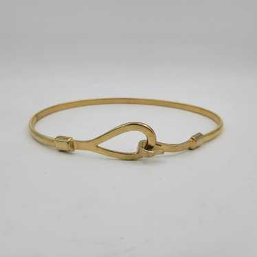 Vintage Simple Hook Gold Tone Belt 20"-24" - image 1