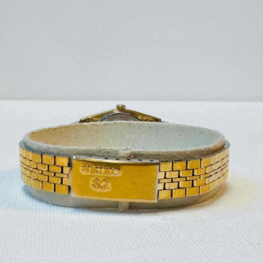 Vintage Seiko SQ Day/Date Women's Gold Plated Dre… - image 6