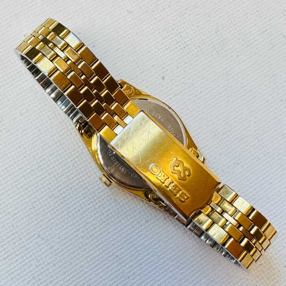 Vintage Seiko SQ Day/Date Women's Gold Plated Dre… - image 9